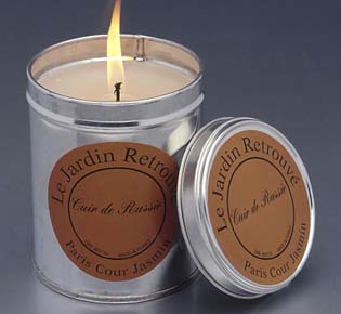 Bougie Cuir de Russie